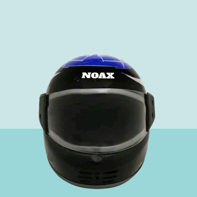 NOAX blue full face helmet unisex19 Motorbike Helmet(Black)