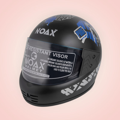 NOAX unisex full face good hard quality helmet-Silver259259-Helmet 5-ABCD Motorbike Helmet(Blue)