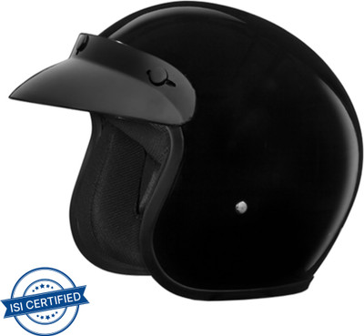 STUDDS Jetstar Classic Plain Motorbike Helmet(Black)