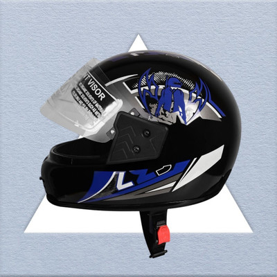 NOAX KING OF HELMET UNISEX OPEN FACE motorbike HELMET-Blue98 Motorbike Helmet(Blue)