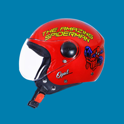 OZONE Premium Quality_Open Face_ Helmet_A1@$10 Motorbike Helmet(LIGHT RED)