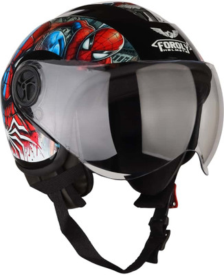 FOROLY Spiderman for Kids Boys & Girls ISI Certified Helmet Motorbike Helmet(Multicolor)