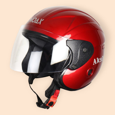 NOAX unisex safty helmet for riders_-341 Motorbike Helmet(Red)