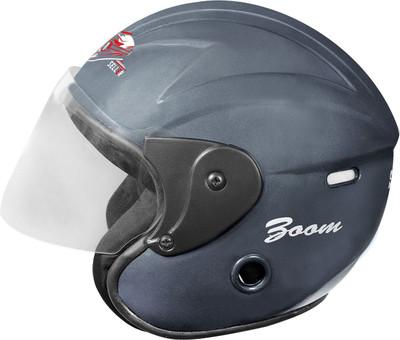 YOURCITYSELLER Grey Strong and Durable Nano Stylish Matt Finish Half Face Bike Helmet Motorbike Helmet(Grey)