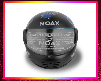 NOAX SOLID QUALITY FOR UNISEX HELMET FULL FACE SL-118 Motorbike Helmet(Blue)