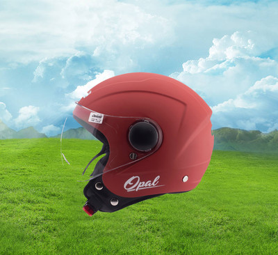 OZONE Opal helmet _openface_freesize_02 Motorbike Helmet(Red)