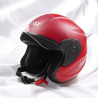 NOAX KING OF HELMET UNISEX OPEN FACE motorbike HELMET-75 Motorbike Helmet(Red)