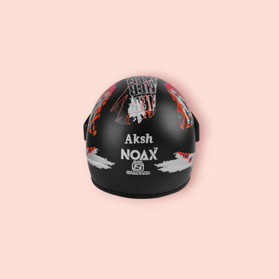NOAX BRANDED ISI MARKED HELMET FOR UNISEX GENDER KEEP SAFE RIDING (SLFKSL_1035 Motorbike Helmet(Red)