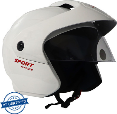 TVS New Motorbike Helmet(White)
