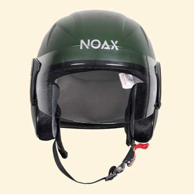 NOAX ISI MARKED HELMET FOR SAFTY RIDDING UNISEX FK)654 Motorbike Helmet(Green)