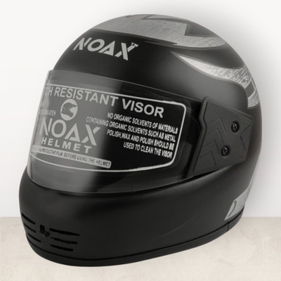 NOAX BRANDED ISI MARKED HELMET FOR UNISEX GENDER KEEP SAFE RIDING (SL_1423 Motorbike Helmet(Silver)