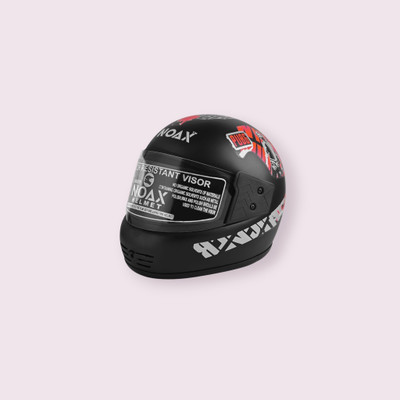 NOAX ISI marked helmet solid helmet((fk280 Motorbike Helmet(Red)