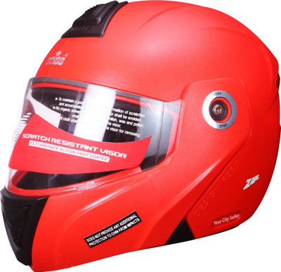 stiss flip up Motorbike Helmet(Red)