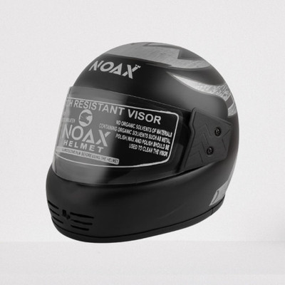 NOAX UNISEX HELMET FOR SAFTY RIDING FOR BIKE3 Motorbike Helmet(Grey)