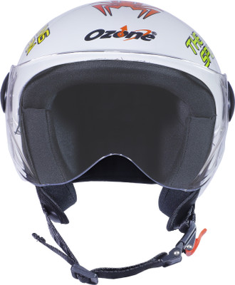 OZONE Superior Certified Helmet_openface@VG&_315 Motorbike Helmet(White)