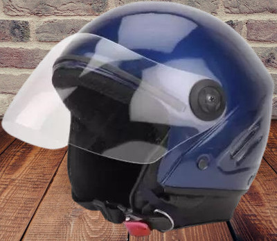 KIN Half Face Helmet_ISI certified_Blue15 Motorbike Helmet(Blue)
