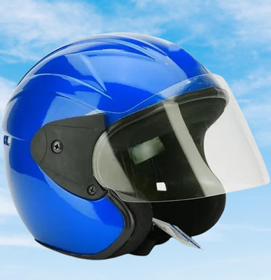 Lxt Blue_Half_face_Helmet_with ISI Certified_BL16 Motorbike Helmet(Blue)