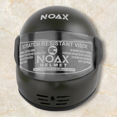 NOAX unisex full face quality good helmet -2-Black217 Motorbike Helmet(Black)