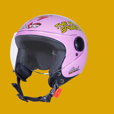 OZONE Opal helmet _openface_freesize_38 Motorbike Helmet(Pink)