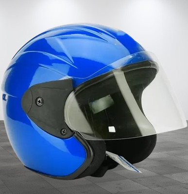 Lxt Blue_Half_face_Helmet_with ISI Certified_BL33 Motorbike Helmet(Blue)