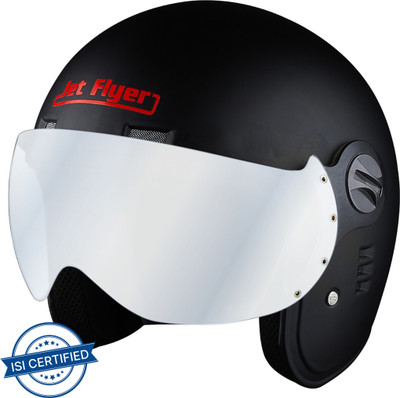 Aaron Jet Flyer Classic Motorbike Helmet(Black)