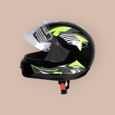NOAX unisex full face good hard quality helmet-Green250 Motorbike Helmet(Green)