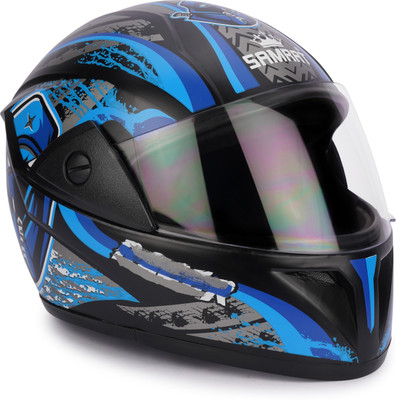 SAMRAT Helmet Motorsports Helmet(Blue)