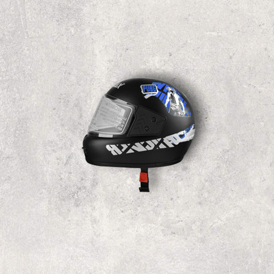 NOAX HELMET KING FULL FACE & ISI MARKED FOR UNISEX ((SL-495 Motorbike Helmet(Blue)