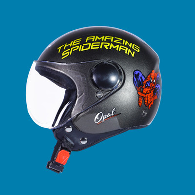 OZONE Premium Quality_Open Face_ Helmet_A1@$15 Motorbike Helmet(Black)