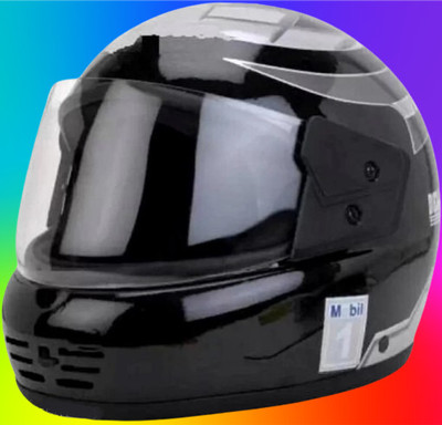 KIN Full Face Helmet_ISI certified_Silver43 Motorbike Helmet(Silver)