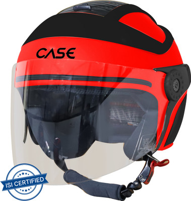Steelbird SB-29 Case Motorbike Helmet(GLOSSY FLUO RED)