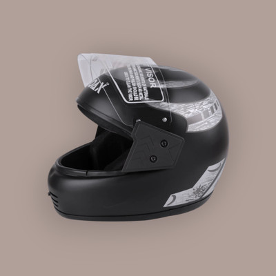 Font unisex full face good hard quality helmet-Silver279B Motorbike Helmet(Silver)