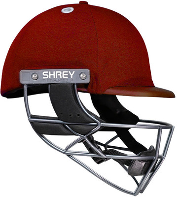 Shrey Elite Pro Titanium (Fixed Visor) Cricket Helmet(Maroon)