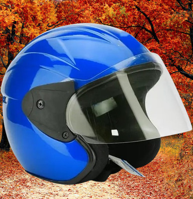 Lxt Blue_Half_face_Helmet_with ISI Certified_BL93 Motorbike Helmet(Blue)