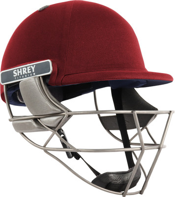 Shrey PRO GUARD AIR TITANIUM Cricket Helmet(Maroon)