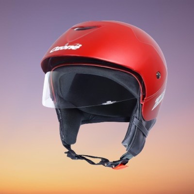 OZONE Zipp helmet_openface_largesize_Ozo0011 Motorbike Helmet(Red)