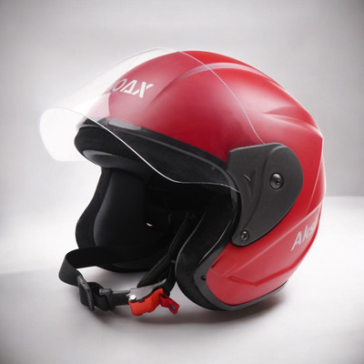 NOAX Helmet GOOD QUALITYFOR UNISEX BIKE RIDI-211 Motorbike Helmet(Red)