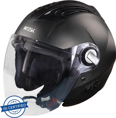 Steelbird SBA-3 R2K Classic Helmet in Black Motorbike Helmet(Black With Plain Visor)