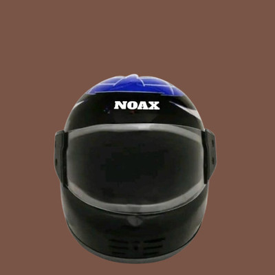 NOAX blue full face helmet unisex45 Motorbike Helmet(Black)