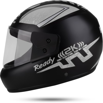 SKULLCAP Black Grey blend full face helmet for Men & women Z5 Motorsports Helmet(Grey)