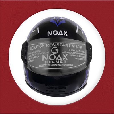 NOAX UNISEX SAFETY HELMET ONROAD HELMET- TWO WHEELER,BIKE & SCOOTER (SL-575 Motorbike Helmet(Blue)