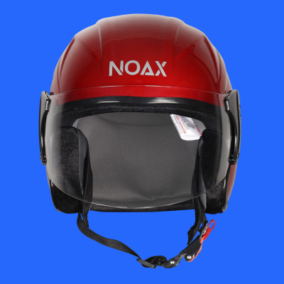 NOAX unisex open face helmet for safty201 Motorbike Helmet(Red)