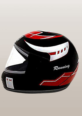 MonteX-1 Full Face Bike helmet O52 Motorbike Helmet(Black)