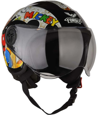 FOROLY Mickey for Kids Boys & Girls ISI Certified Helmet Motorbike Helmet(Multicolor)