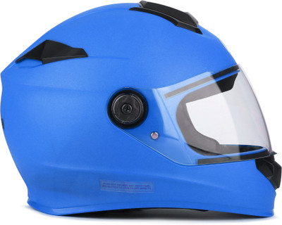 Agx Adien-2 with Anti UV PC Visor ABS Material Unisex Motorbike Helmet(Blue)
