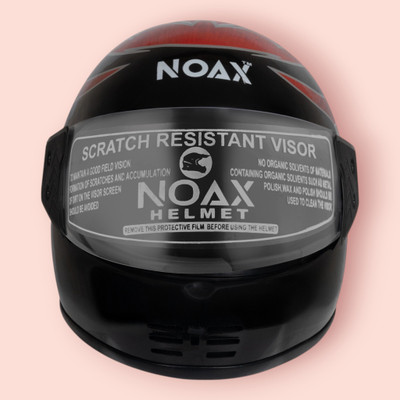 NOAX unisex full face good hard quality helmet-Green272 fk_129 Motorbike Helmet(Red)