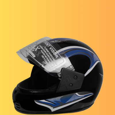 NOAX Double filter unisex helmet7 Motorbike Helmet(Black)