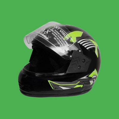 NOAX UNISEX SAFETY HELMET ONROAD HELMET- TWO WHEELER,BIKE & SCOOTER (SL-1801 Motorbike Helmet(Black)