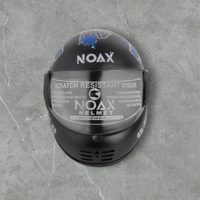 NOAX KING OF HELMET UNISEX OPEN FACE motorbike HELMET-Blue8080-Helmet 5-ABCD Motorbike Helmet(Blue)