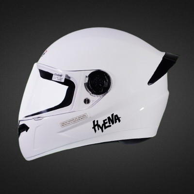 OZONE Prime Helmet_Hyena_full face_ISI_Certified_JBB@V21 Motorbike Helmet(White)